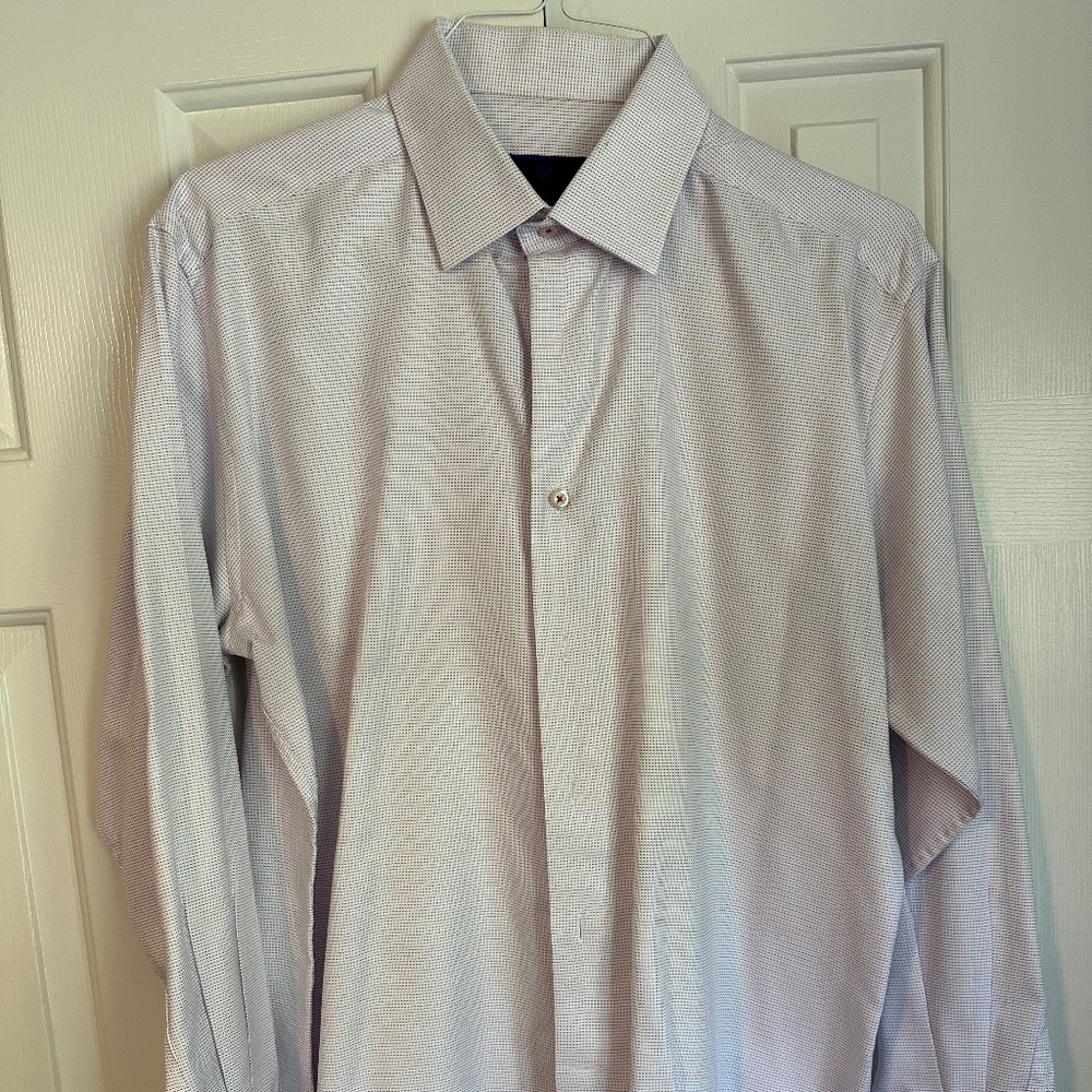 David Donahue Men’s Dress Shirt Trim Fit 17 34/35